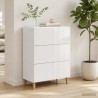 Armoire à tiroirs Blanc brillant 66 x 34,5 x 90 cm 616104616104