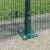 Clôture en fil soudé avec base en béton 10 x 1 m Vert Maille 616105616105