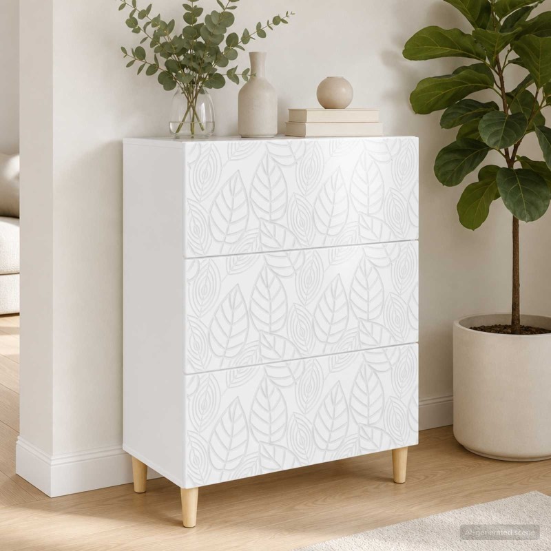 Armoire à tiroirs Blanc brillant 66 x 34,5 x 90 cm 616107616107