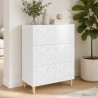Armoire à tiroirs Blanc brillant 66 x 34,5 x 90 cm 616107616107