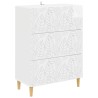 Armoire à tiroirs Blanc brillant 66 x 34,5 x 90 cm 616107616107