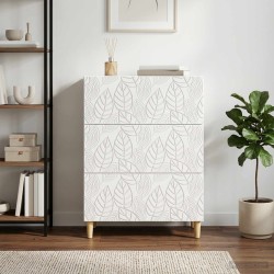 Armoire à tiroirs Blanc brillant 66 x 34,5 x 90 cm 616107616107