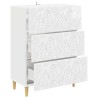 Armoire à tiroirs Blanc brillant 66 x 34,5 x 90 cm 616107616107