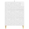 Armoire à tiroirs Blanc brillant 66 x 34,5 x 90 cm 616107616107