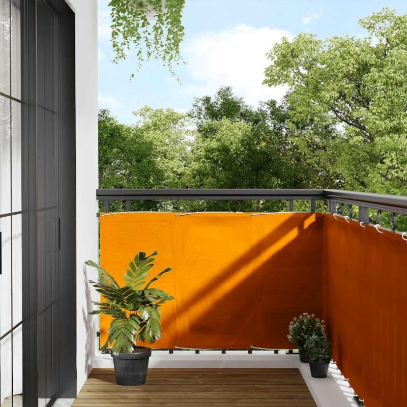 Paravent de balcon orange 90 x 800 cm 100 % polyester Oxford 616112616112