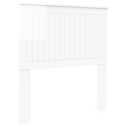 Tête de lit Blanc Brillant 90 cm Bois d'ingénierie 616115616115