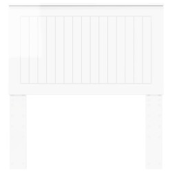 Tête de lit Blanc Brillant 90 cm Bois d'ingénierie 616115616115