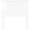 Tête de lit Blanc Brillant 90 cm Bois d'ingénierie 616115616115