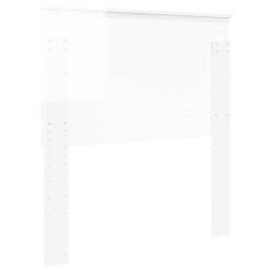 Tête de lit Blanc Brillant 90 cm Bois d'ingénierie 616115616115