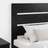 Tête de lit Chêne noir Bois d'ingénierie 616116616116
