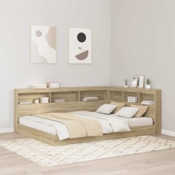 Tête de lit de rangement Chêne Sonoma 150 cm Bois d'ingénierie 616121616121