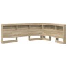 Tête de lit de rangement Chêne Sonoma 150 cm Bois d'ingénierie 616121616121