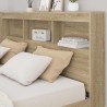 Tête de lit de rangement Chêne Sonoma 150 cm Bois d'ingénierie 616121616121