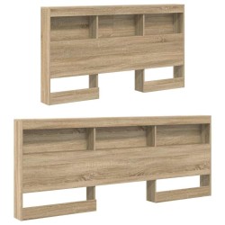 Tête de lit de rangement Chêne Sonoma 150 cm Bois d'ingénierie 616121616121