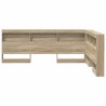 Tête de lit de rangement Chêne Sonoma 150 cm Bois d'ingénierie 616121616121