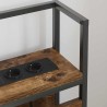 Tête de lit de rangement Chêne fumé Bois d'ingénierie 616122616122