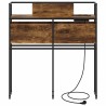 Tête de lit de rangement Chêne fumé Bois d'ingénierie 616122616122