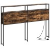 Tête de lit de rangement Chêne fumé Bois d'ingénierie 616123616123