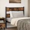 Tête de lit de remplacement chêne fumé 80 cm fer et bois d'ingénierie 616124616124
