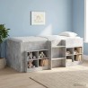 Armoire de lit avec étagère 2 pcs Gris béton 66 x 33 x 48 cm 616125616125