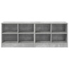 Armoire de lit avec étagère 2 pcs Gris béton 66 x 33 x 48 cm 616125616125