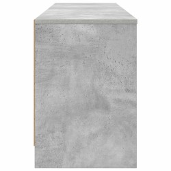 Armoire de lit avec étagère 2 pcs Gris béton 66 x 33 x 48 cm 616125616125