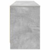 Armoire de lit avec étagère 2 pcs Gris béton 66 x 33 x 48 cm 616125616125