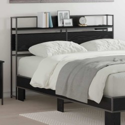 Tête de lit de rangement Chêne noir Bois d'ingénierie 616126616126