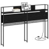 Tête de lit de rangement Chêne noir Bois d'ingénierie 616126616126