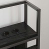 Tête de lit de rangement Chêne noir Bois d'ingénierie 616126616126