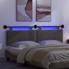 Tête de lit suspendue Gris foncé Tissu en velours côtelé 616127616127