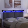 Tête de lit suspendue Gris foncé Tissu en velours côtelé 616131616131