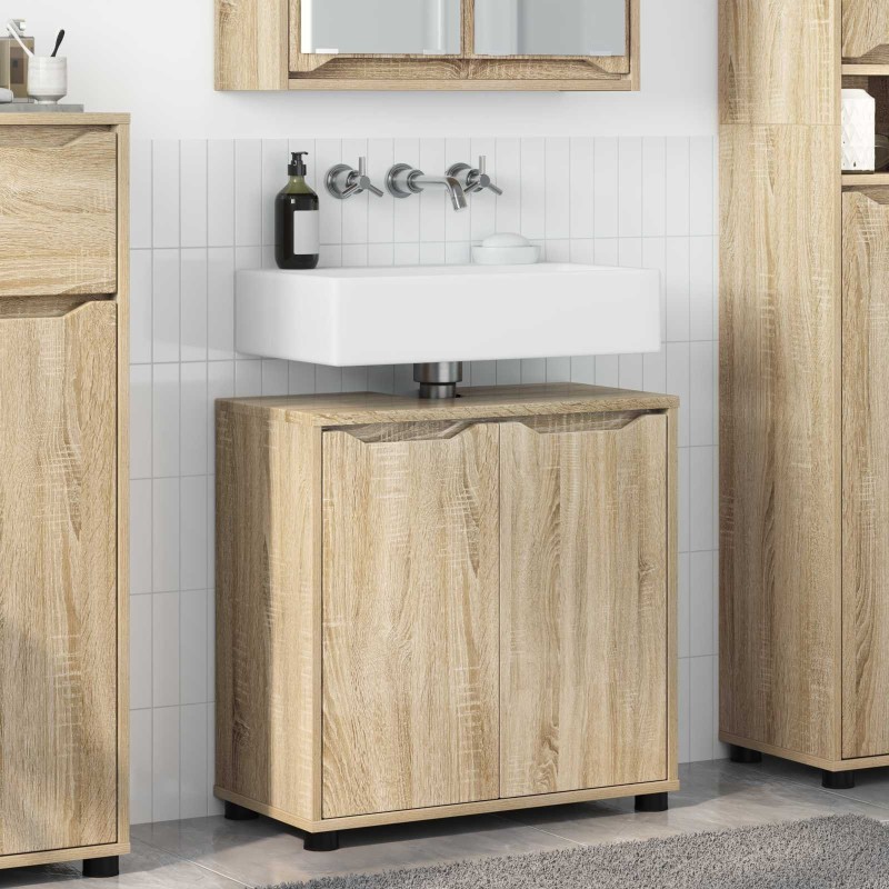 Armoire de lavabo de salle de bain Chêne Sonoma 60 x 30 x 60 cm 616133616133