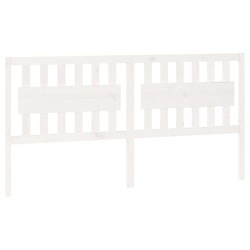 Tête de lit Blanc 185,5x4x100 cm Bois massif de pin 616134616134
