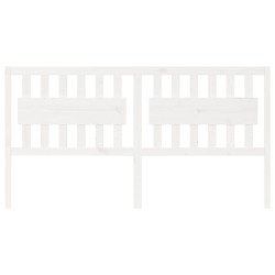 Tête de lit Blanc 185,5x4x100 cm Bois massif de pin 616134616134