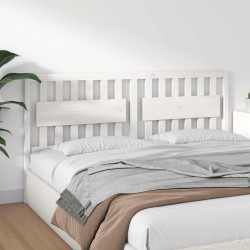 Tête de lit Blanc 185,5x4x100 cm Bois massif de pin 616134616134