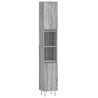 Armoire de bain sonoma gris 30x30x190 cm bois d'ingénierie 616136616136