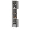 Armoire de bain sonoma gris 30x30x190 cm bois d'ingénierie 616136616136