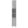 Armoire de bain sonoma gris 30x30x190 cm bois d'ingénierie 616136616136