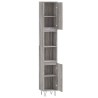 Armoire de bain sonoma gris 30x30x190 cm bois d'ingénierie 616136616136