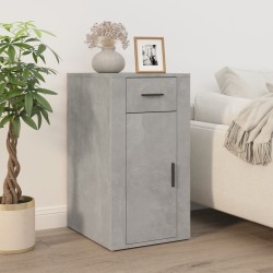 Armoire de bureau Gris béton 40x49x75 cm Bois d'ingénierie 616138616138