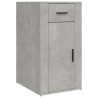 Armoire de bureau Gris béton 40x49x75 cm Bois d'ingénierie 616138616138