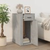 Armoire de bureau Gris béton 40x49x75 cm Bois d'ingénierie 616138616138