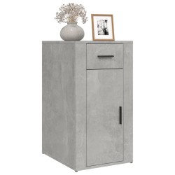 Armoire de bureau Gris béton 40x49x75 cm Bois d'ingénierie 616138616138