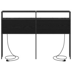 Tête de lit de rangement Chêne noir Bois d'ingénierie 616139616139