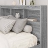 Tête de lit de rangement Gris Sonoma 150 cm Bois d'ingénierie 616140616140