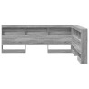 Tête de lit de rangement Gris Sonoma 150 cm Bois d'ingénierie 616140616140