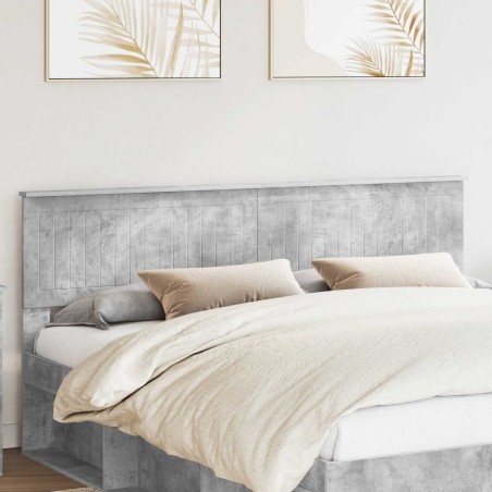 Tête de lit Gris béton Bois d'ingénierie 616142616142
