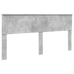 Tête de lit Gris béton Bois d'ingénierie 616142616142