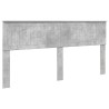 Tête de lit Gris béton Bois d'ingénierie 616142616142
